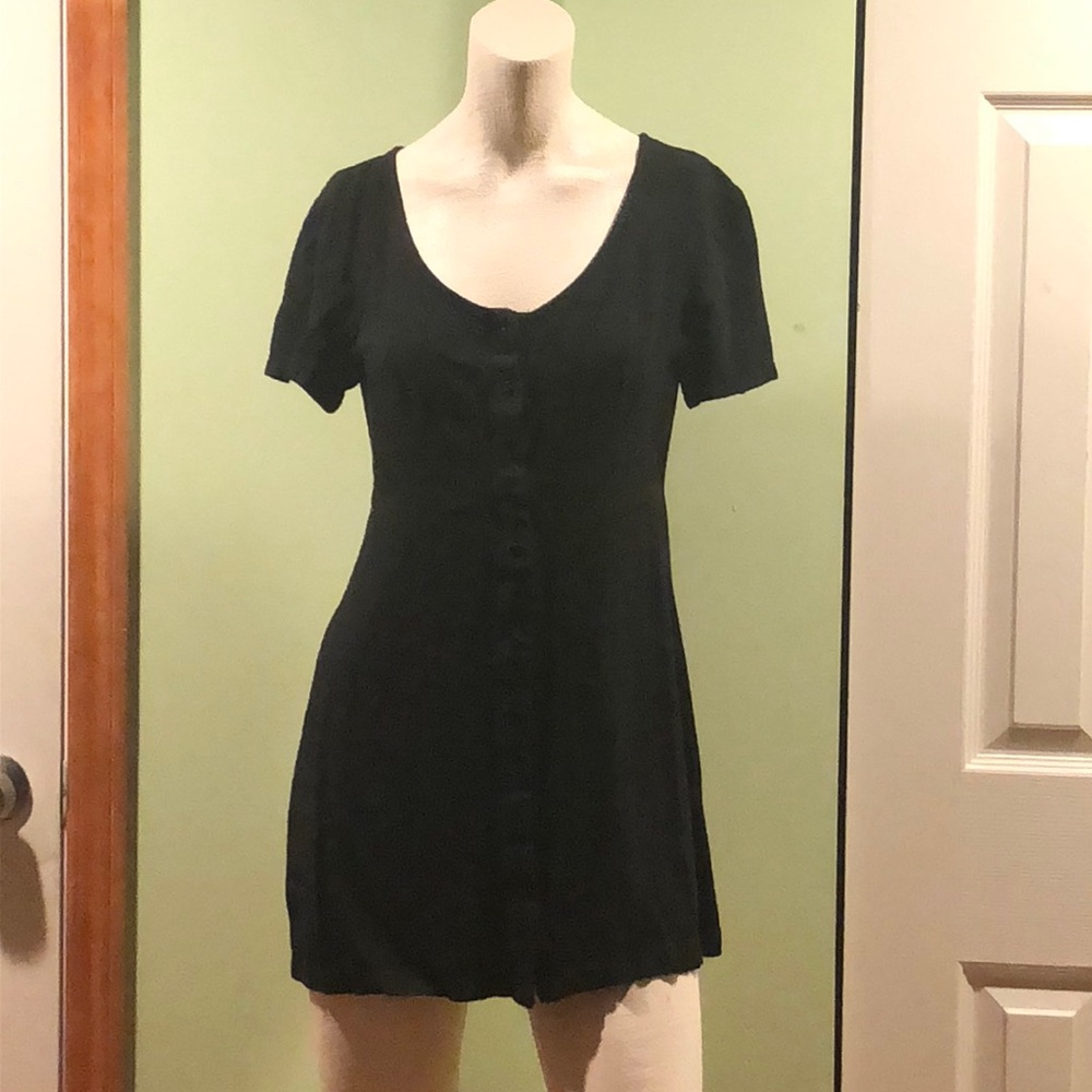 Black mini dress